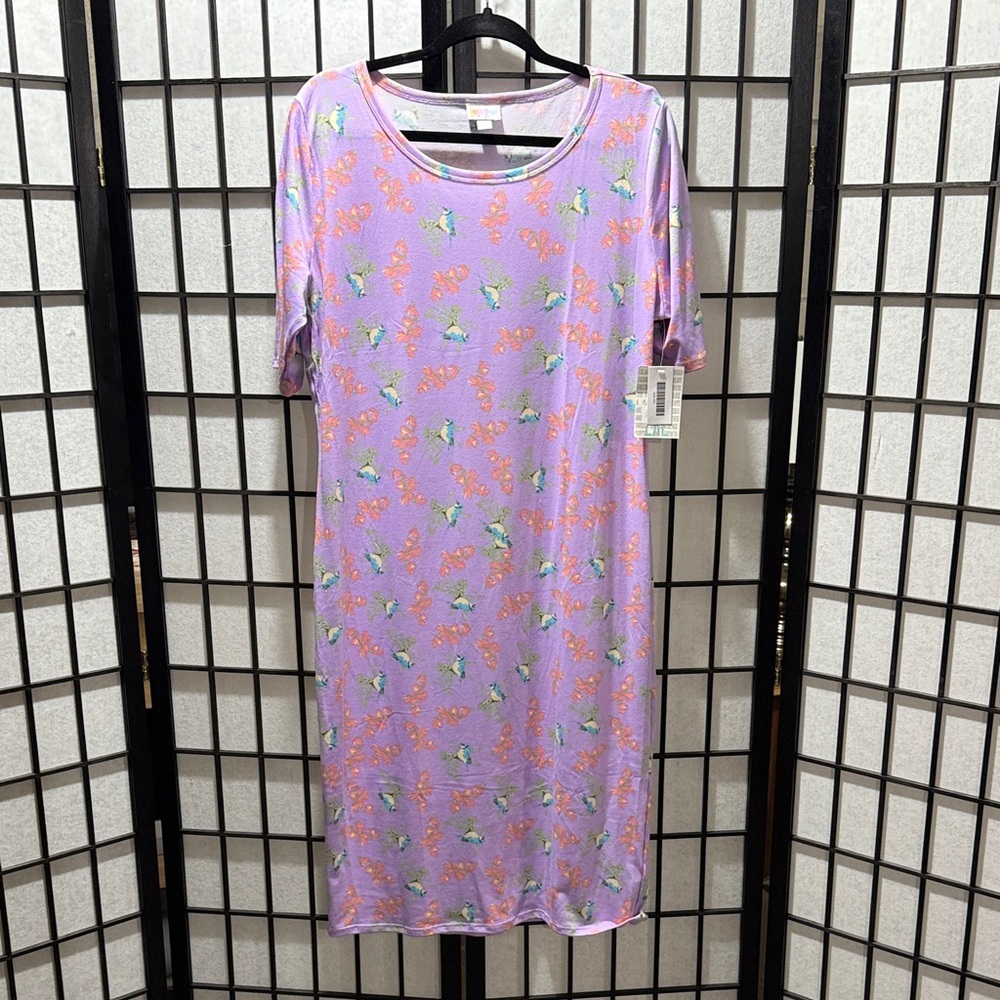Lularoe Julia 2XL, Bird Print